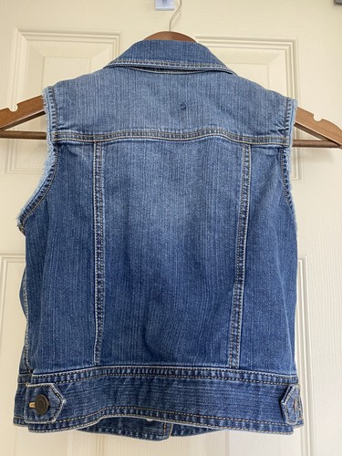 TUCKER + TATE GIRL'S JEAN JACKET VEST SIZE XL (14/16) - Picture 4 of 11