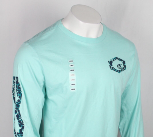Costa Del Mar Men's T Shirt Long Sleeve Bill Fish Spot Chill Blue Crew Neck - Picture 5 of 5