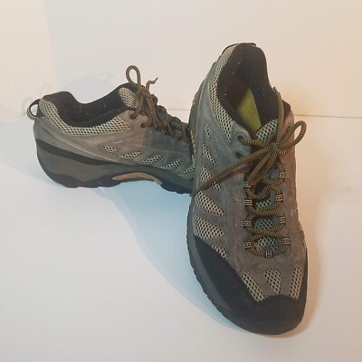 Merrell Mesa Ventilator II Shoes Mens Size 10.5 Brown Suede Hiking Trail Outdoor Merrell Mesa Ventilator 2 Trail Hiking Shoes VIBRAM J80433  main image 3
