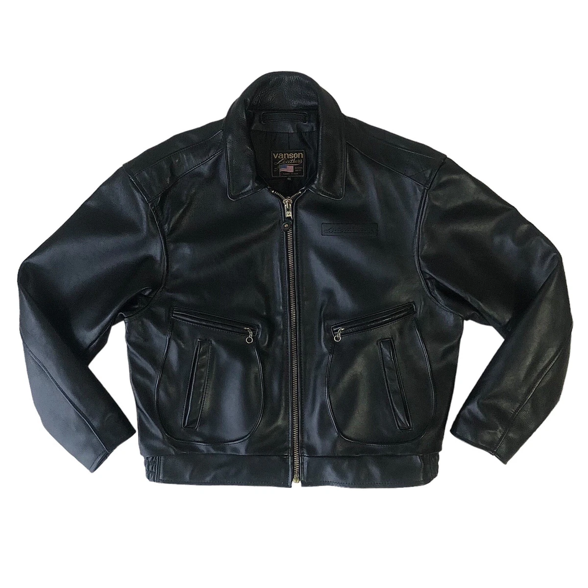 vanson leather bomber jacket