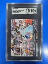 2022 Topps PLL Premier Lacrosse LOGAN WISNAUSKAS RC Auto SGC Gem Mint 10/10 🥍🔥