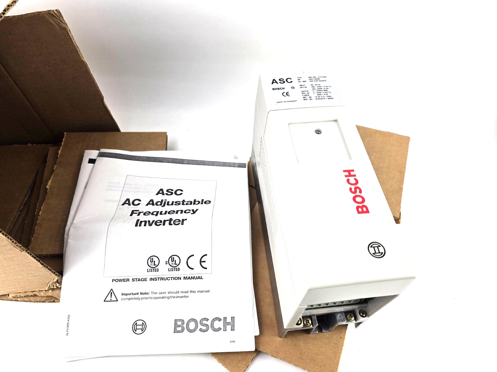 NEW Bosch ASC Drive ASC 220-C1D.3460 Frequency Inverter 4.0kvA 3PH 6031140003