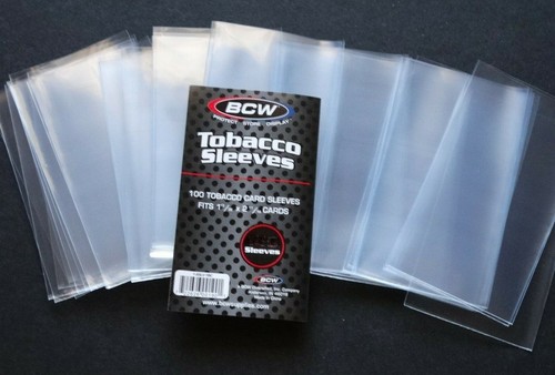 50 Loose BCW Tobacco Mini Soft Sleeve for T-206 Allen & Ginter Mini Cards