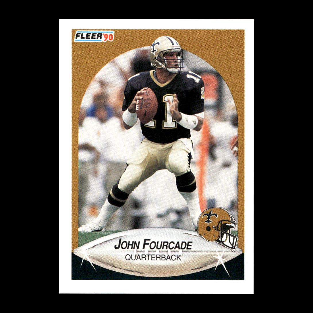 John Fourcade 1990 Fleer New Orleans Saints #186 R325B 88