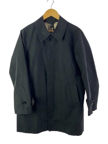 BURBERRY LONDON M BLK BBN63-333-09 Coat black polyester from Japan '372