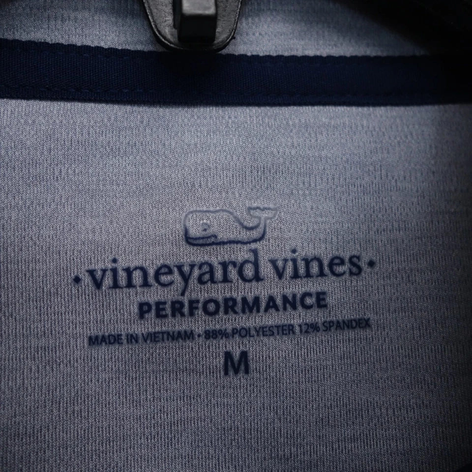 Suéter Pullover Vineyard Vines Niños Unisex Niños Gris 1/2 Cremallera Rendimiento Talla M Foto 3 de 4