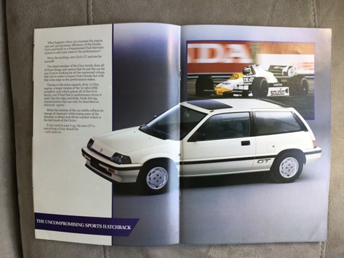 Vintage Honda Civic 14-page glossy A4-size sales brochure late 1980s? - Picture 5 of 9