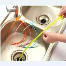 51cm Long Drain UnBlocker Stick Tool Hair Remover Sink Shower Bath Cleaner Snake