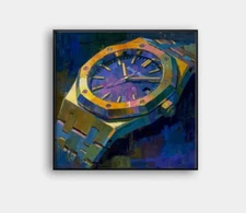⌚ Audemars Piguet Giclée  "Framed" 🖼️| Museum Art Print 24x24 | 1/25 COA 💥 A41