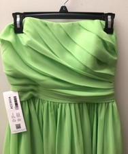 Azazie "Katie" Bright Green Dress , Size 8 BRAND NEW NWT