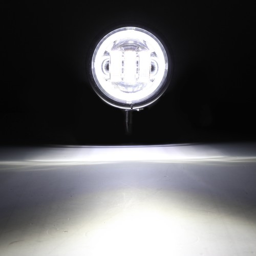 4.5" LED Passing Turn Signal Lights Bracket For Harley Road King Fatboy FLSTF - Picture 10 of 12