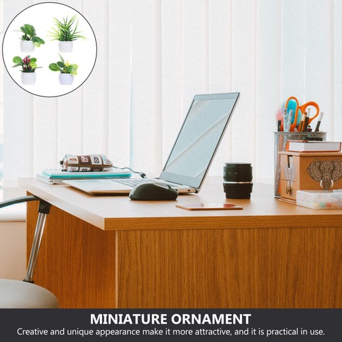 4 Pezzi Piante Succulente Finte Verdure Ornamento Piante Artificiali Finte US - Foto 8 di 12