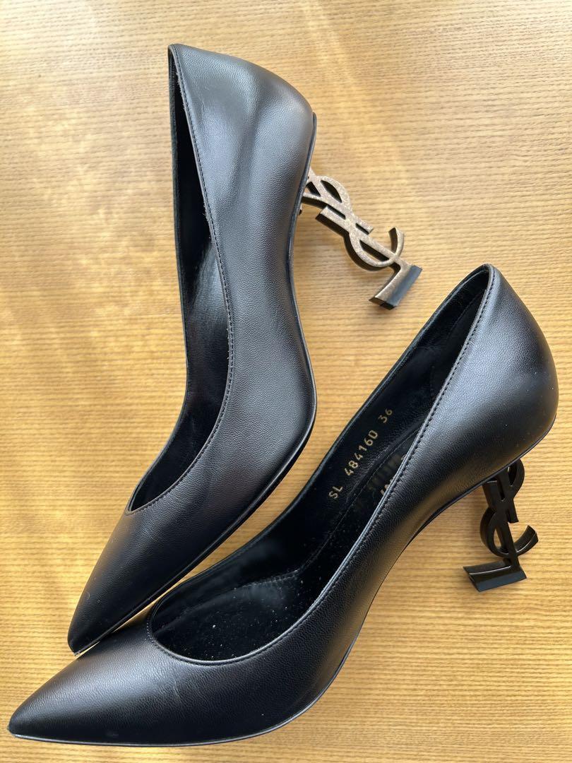 [Saint Laurent] OPYUM décolleté in pelle verniciata tipo pelle opaca US6 UK4 5 EU36