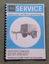 NVA VEM GAD 20 NOTSTROMAGGREGAT MIT ROBUR MOTOR 6-6322;20KVA IFA W50,TAKRAF