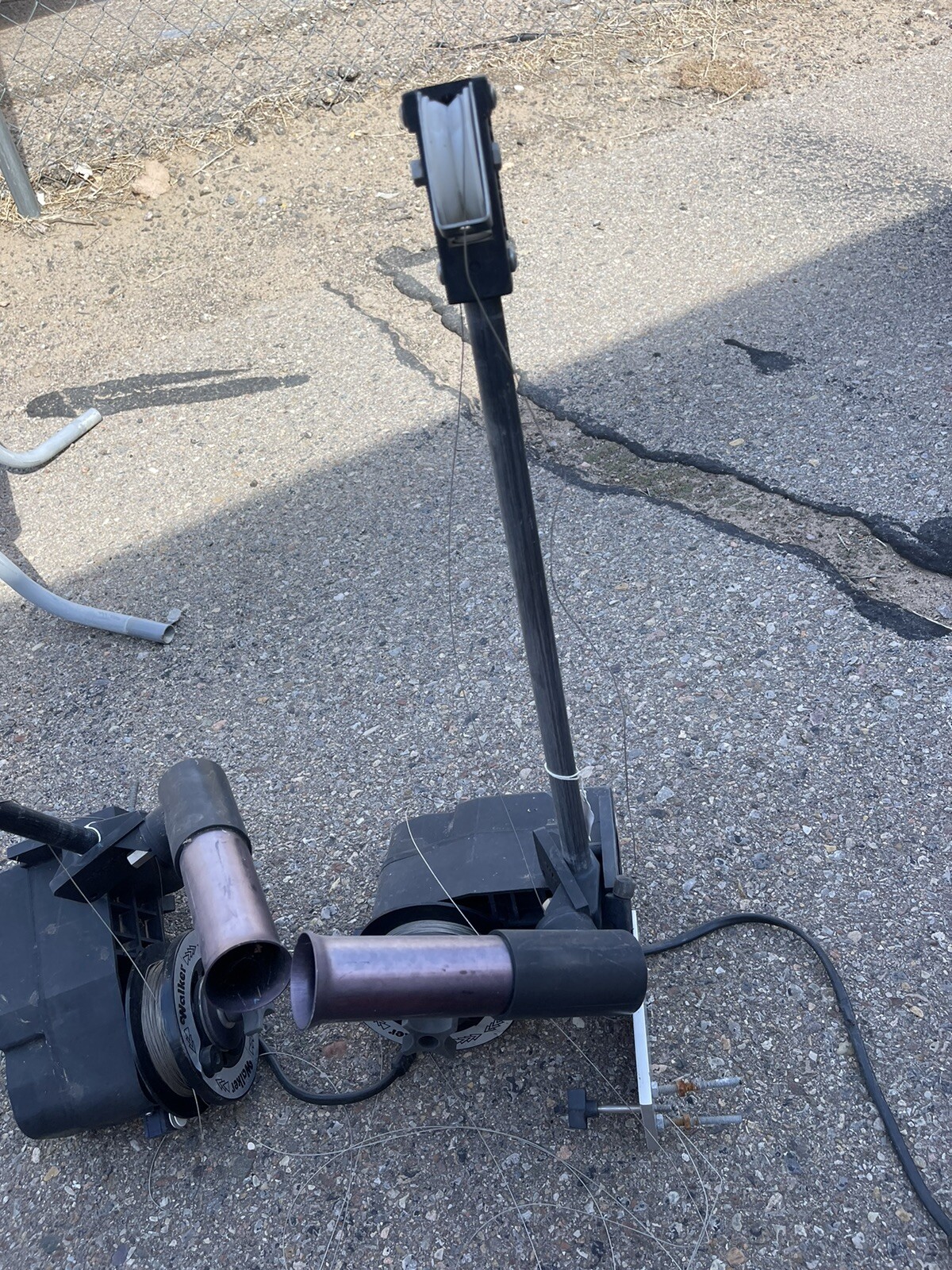 Walker Electric F/R Downrigger Steel Line Rod Holders Counter Mount 27