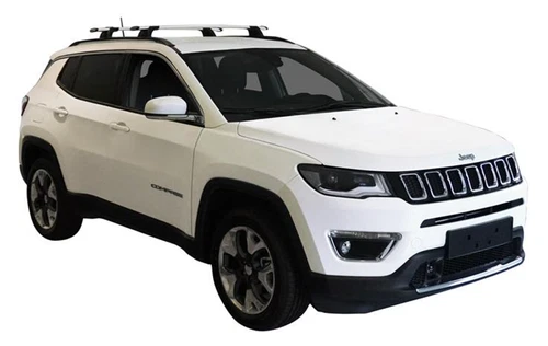 2x Roof racks for Jeep Compass  2011 - 2025 / Aerodynamic Cross bars - Picture 2 of 4