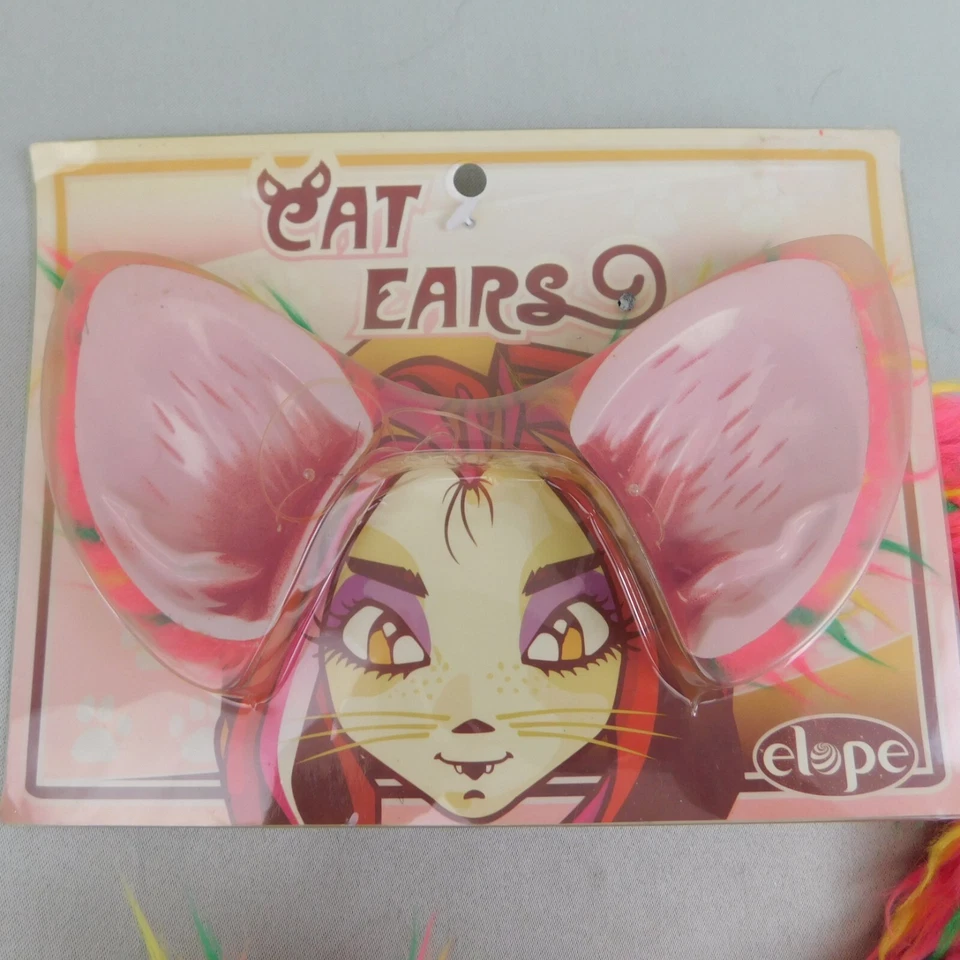 Kit de disfraces de Halloween con orejas y cola de gato - rosa chicle #6781 Foto 2 de 4