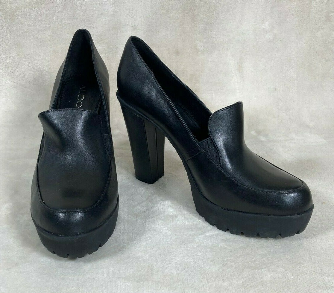 Купить NWOB Aldo Chunky Black Faux 