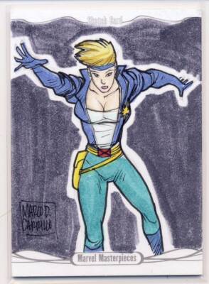 2016 Jusko Marvel Masterpieces Sketch Card Carrilo Dazzler