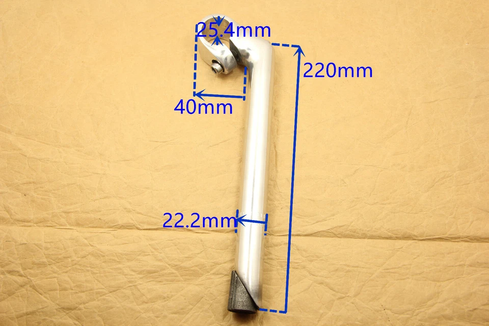 1PCS  Clamp 25.4 Aluminum Bike Bicycle Quill Stem 22.2 x 220mm - Image 3 of 4