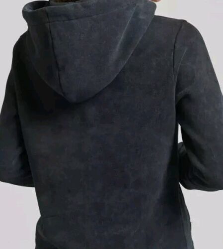Superdry Donna Felpa con Cappuccio Maglione con Cappuccio Donna Taglia UK 8 XS Nero Oro Felpa - Foto 3 di 5