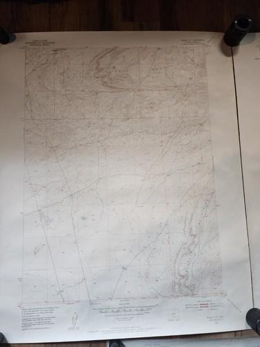 Wyoming USGS Topographical Map Lot 3 Vintage Geological Survey Quadrangle Land - Picture 2 of 12