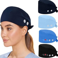 Unisex Nurse Doctor Surgical Cap Odontology Hat Scrub Medical Clinic Dentist ' N