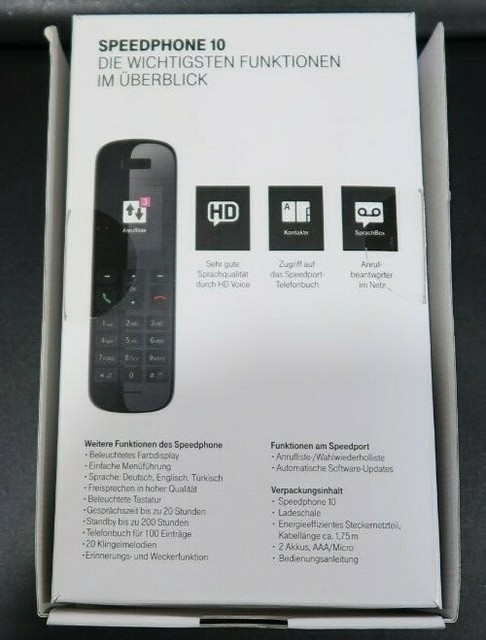 Telekom Speedphone 10 Schnurlostelefon Schwarz Gunstig Kaufen Ebay