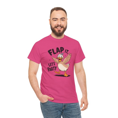Flap it lets party T-Shirt - Clever Wordplay Tee for Funny People - Picture 61 of 73