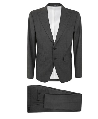 DSQUARED2 London Einreiher Anzug Grau Größe 48 ORIGINAL UVP 1330£ #J2