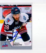 ANTHONY GRECO autographed SIGNED '20/21 Upper Deck AHL card HARTFORD WOLFPACK