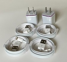 2 PCS USB Wall Charger 5V Dual Port And 4 PCS USB Fast Charging Cable for iPhone