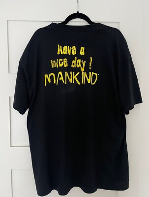 1996 MANKIND HAVE A NICE DAY！ WWF Tシャツ Vintage Mankind WWF 