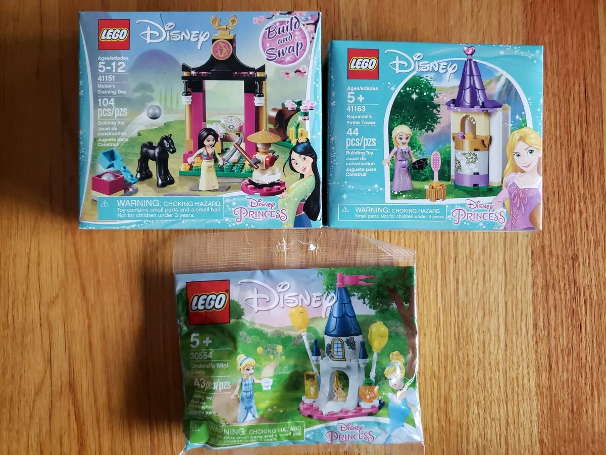 Lego Princess 41163 Rapunzel Petite Tower 41151 Mulan Training