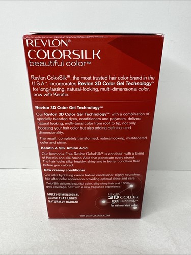 Revlon ColorSilk 46 Medium Golden Chestnut Brown - Picture 3 of 6