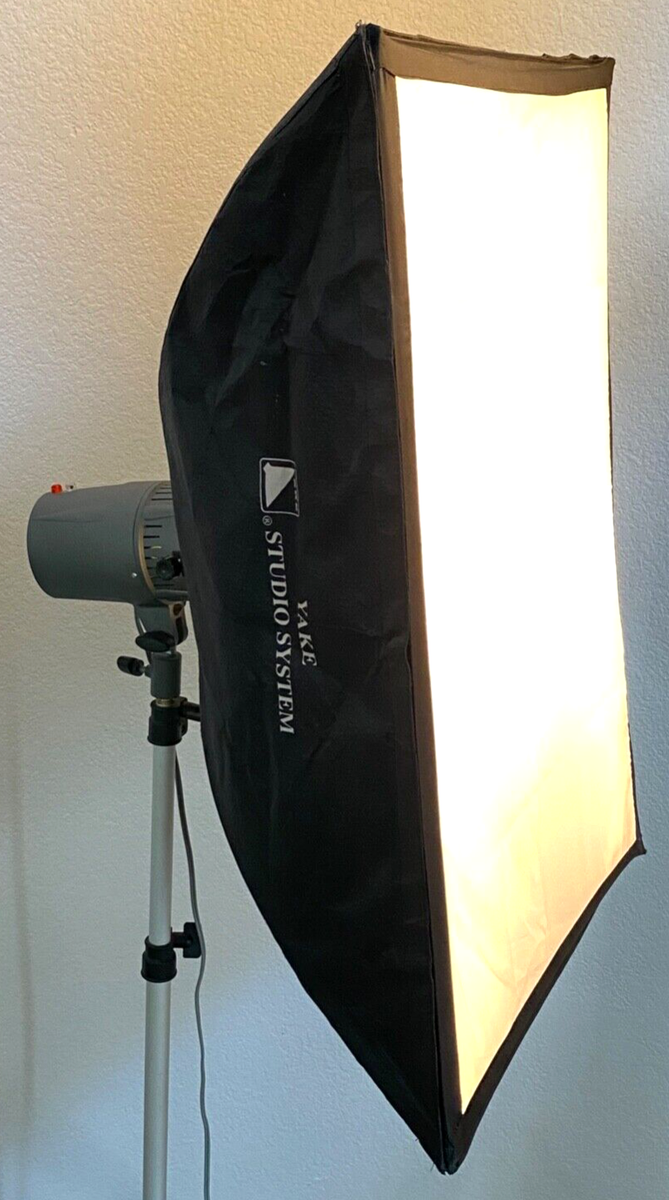 Aikiphoto M-150 Studio Flash Kit - 2x Lights, Soft Box, Yake L-302