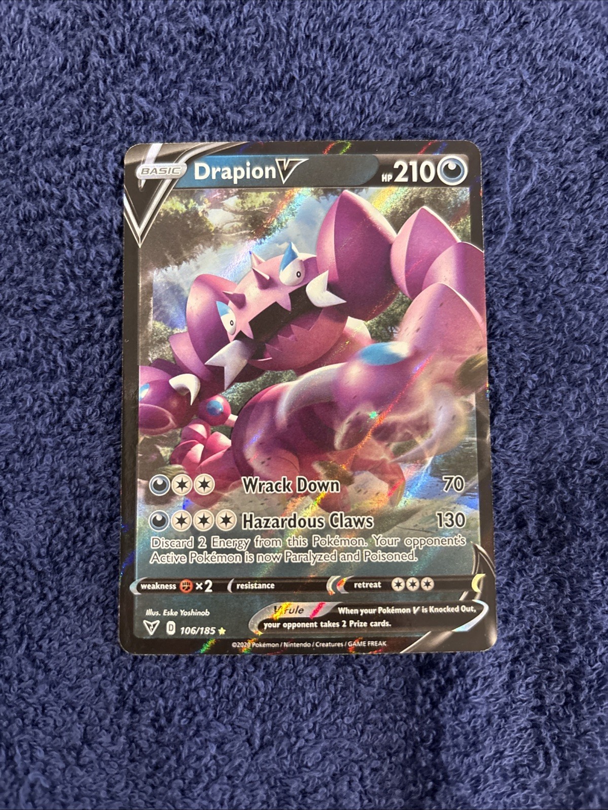 Drapion V 106/185 Ultra Rare Vivid Voltage Pokémon TCG Near Mint