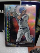 2017 Bowman - Chrome Bowman Scouts Top 100 Eloy Jimenez #BTP-8 Green Refractor 