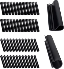 48 Pack Windproof Winter Pool Cover Clips - 2 Shapes Double Protection Pool Cove