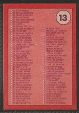 A&BC-FOOTBALL 1974 RED BACK RUB COIN-#013- UNMARKED CHECKLIST 