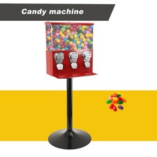 Kaugummiautomat Dreifach-Kopf S&uuml;&szlig;igkeitenautomat 3 Beh&auml;ltern,St&auml;nder,Schl&uuml;sseln