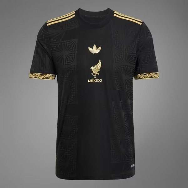 NWT Authentic Adidas Mexico Gold Black 2025 Soccer Jersey Size L