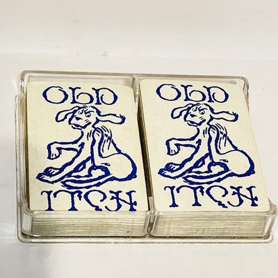 Vintage Old Itch Dog Card Game Complete Cards/No Instructions