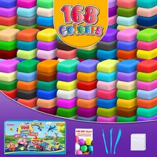 ESSENSON Air Dry Clay 168 Colors, Modeling Clay for Kids, DIY Molding Magic Clay