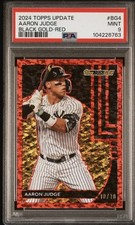 2024 Topps Update Black Gold /10 Red Aaron Judge PSA 9 New York Yankees MVP