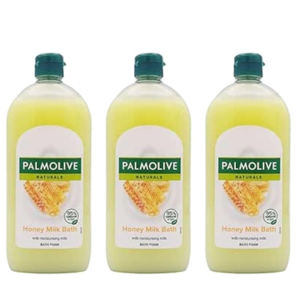 Palmolive Naturals Honey Milk Bath Foam 750ml - Pack of 3
