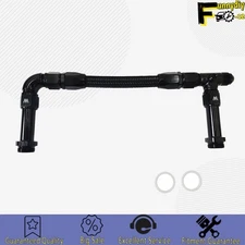 Fit Holley Carburettor Inlet Rail Set -8AN Fuel Line Dual Inlet 4150 AN8  Black