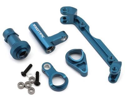 Exotek Racing Lenkungsteile Alu HD blau für Team Associated Rival MT8 EXO2340 Te