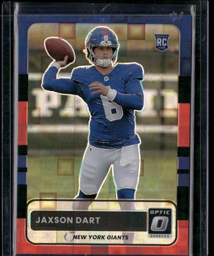 2025 Panini Donruss Optic Jaxson Dart Black Pandora Prizm /149 RC Giants