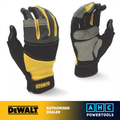 DeWalt DPG214L EU Performance 3-Finger Arbeitshandschuhe - Schwarz/Grau Large